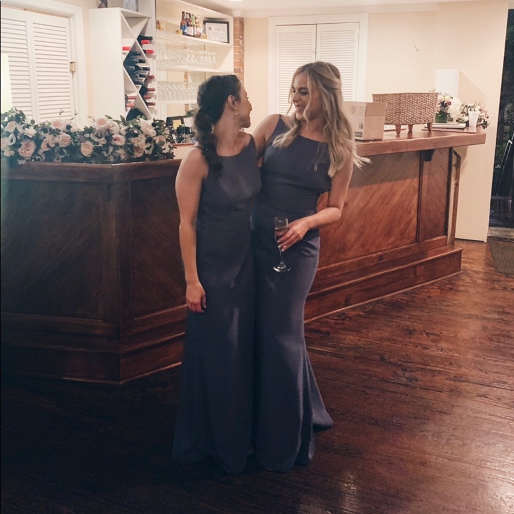 Stone blue prom/ special occasion dress